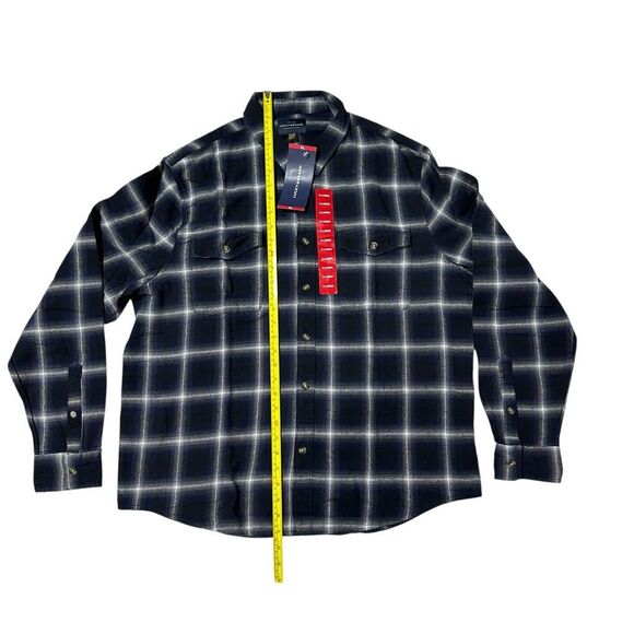 Lucky Brand Men's Flannel Dark Plaid Size XL - Picture 6 of 10